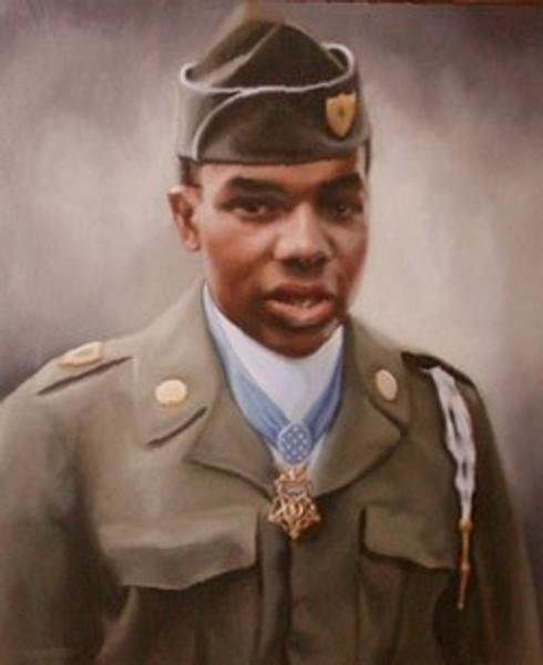 Painting of Sergeant First Class Eugene Ashley, Jr., Company C, 5th Special Forces Group (Airborne), 1st Special Forces.