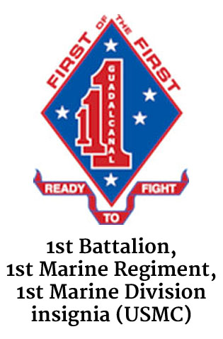 1st Battalion, 1st Marine Regiment, 1st Marine Division insignia (USMC)