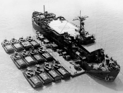 USS Colleton and Armored Landing Craft