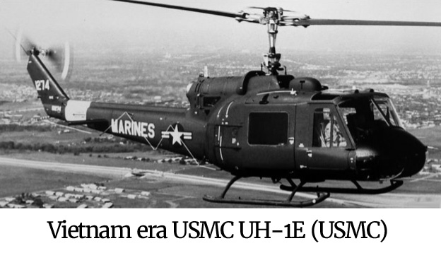 Photo of a Vietnam era USMC UH-1E. (USMC)