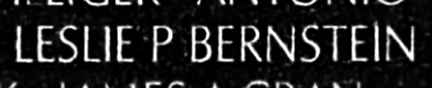 bernstein's name engraved in the Wall