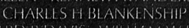 Blankenship's name inscribed on the Vietnam War Memorial Wall