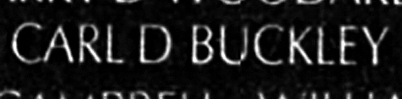 Buckley's name engraved in the Wall
