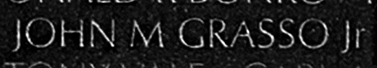 Grasso's name inscribed on the Wall