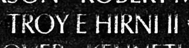 Hirni's name engraved in the Wall