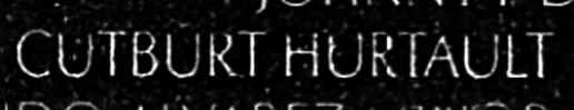 hurtault's name engraved in the Wall
