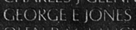 Jones's name inscribed on the Vietnam War Memorial Wall
