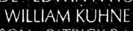 kuhne's name engraved in the Wall