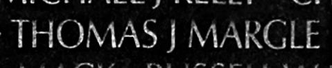 Margle's name engraved in the Wall