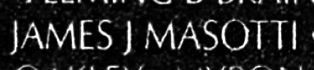 masotti's name engraved in the Wall