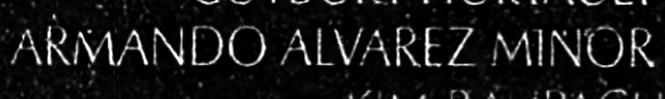 minor's name engraved in the Wall