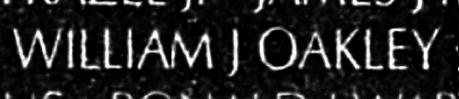 oakley's name engraved in the Wall