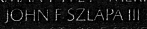 Szlapa III's name inscribed on the Wall