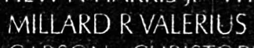 valerius's name engraved in the Wall