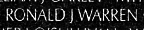 warren's name engraved in the Wall