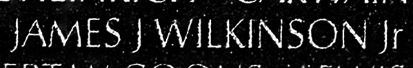 wilkinson's name engraved in the Wall